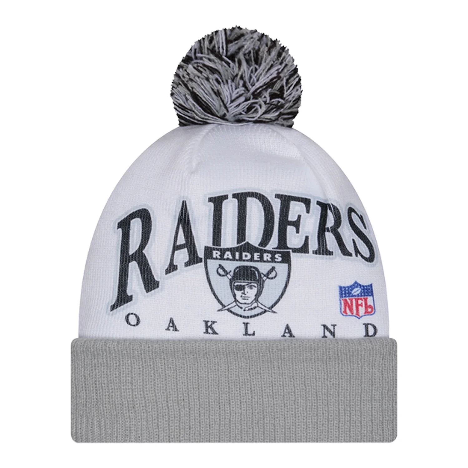 Oakland Raiders Knit Spirit Pom Beanie