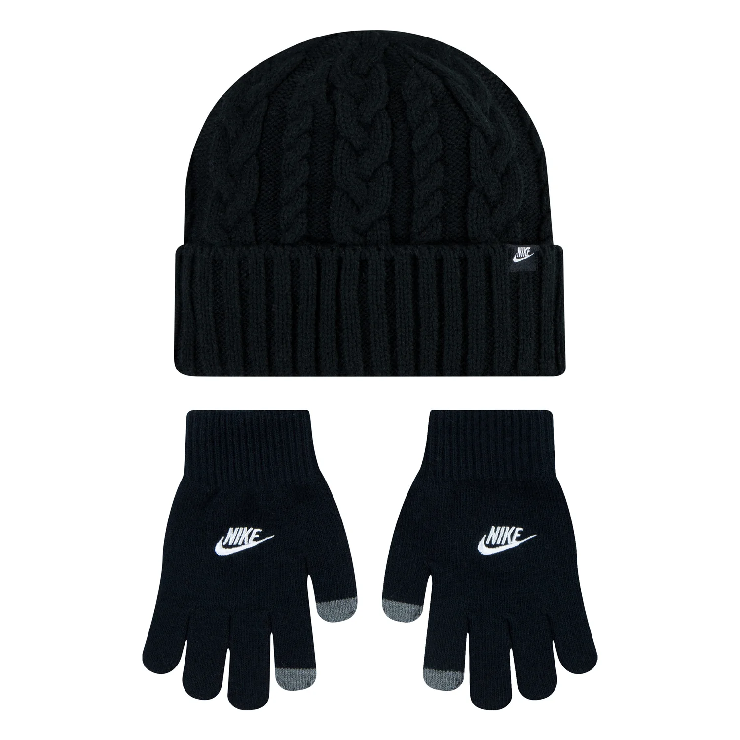 Youth Cable Knit Beanie & Glove Set