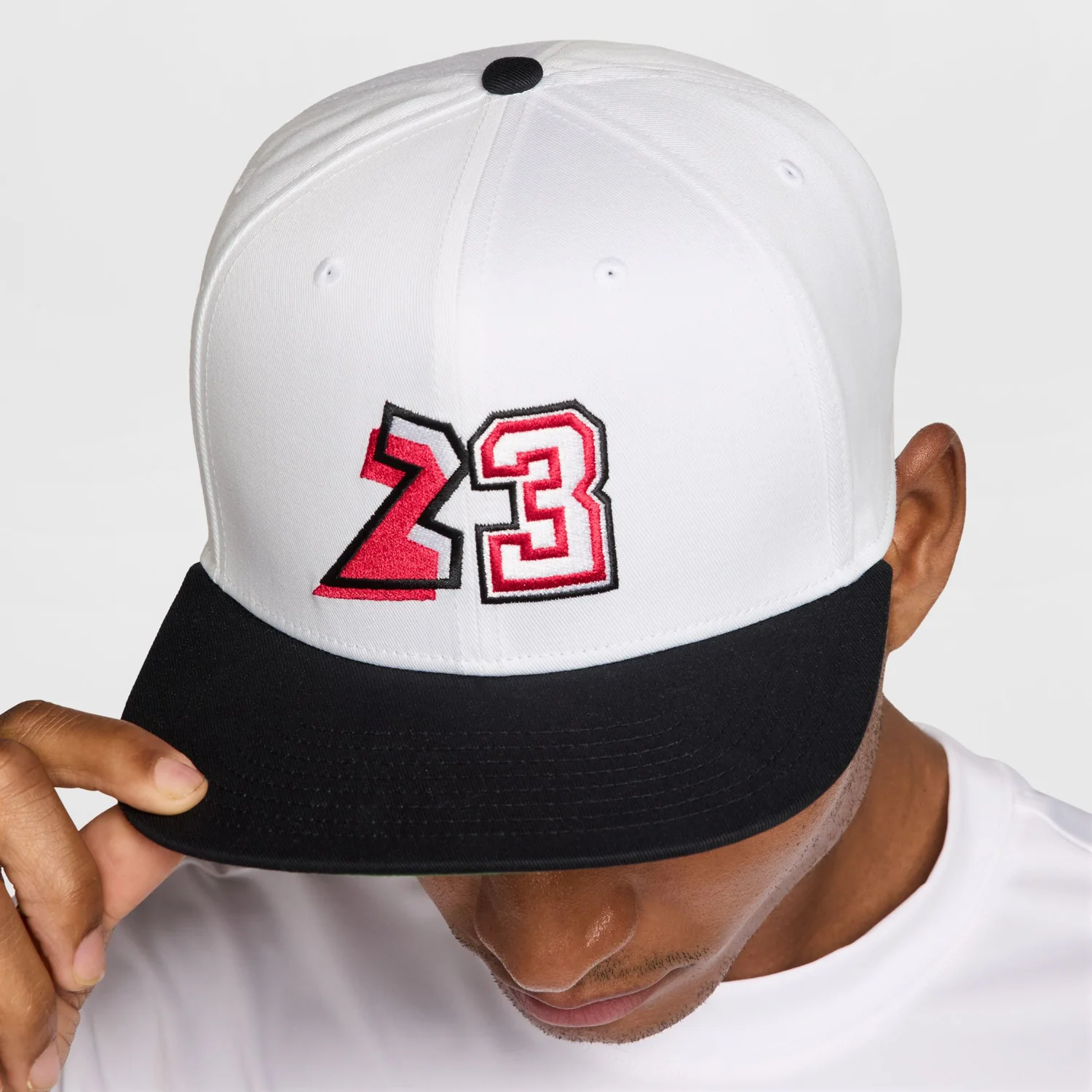 Jordan Pro Cap Structured Flat Bill “23” 2-Tone Snapback - Image 5