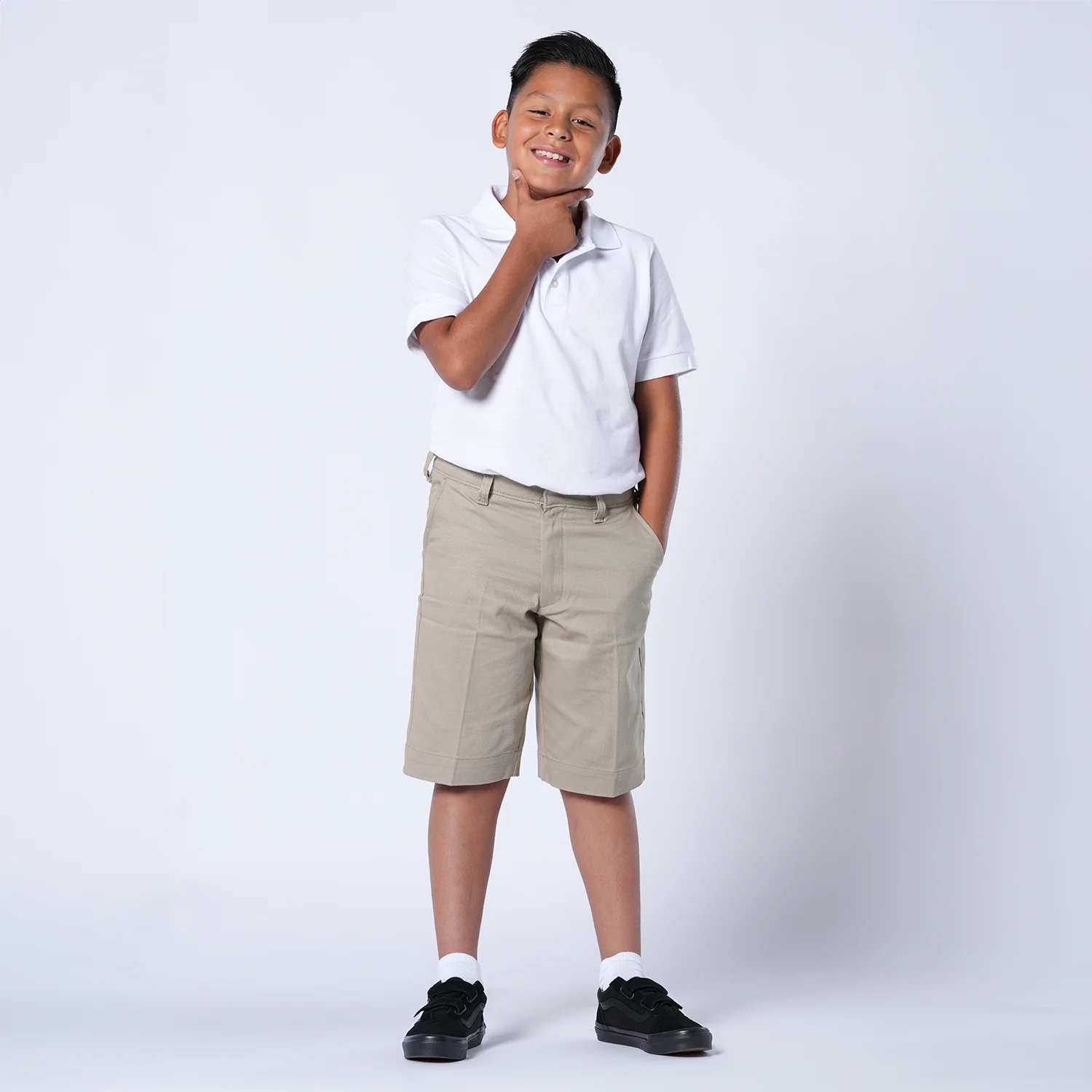 Flex Waist Flat Front Short - Youth - Image 4